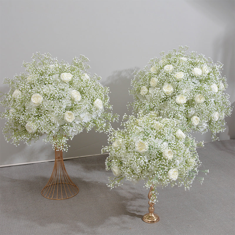TOPTEN FB012 Artificial Flower Centerpiece for Wedding Event Decoration