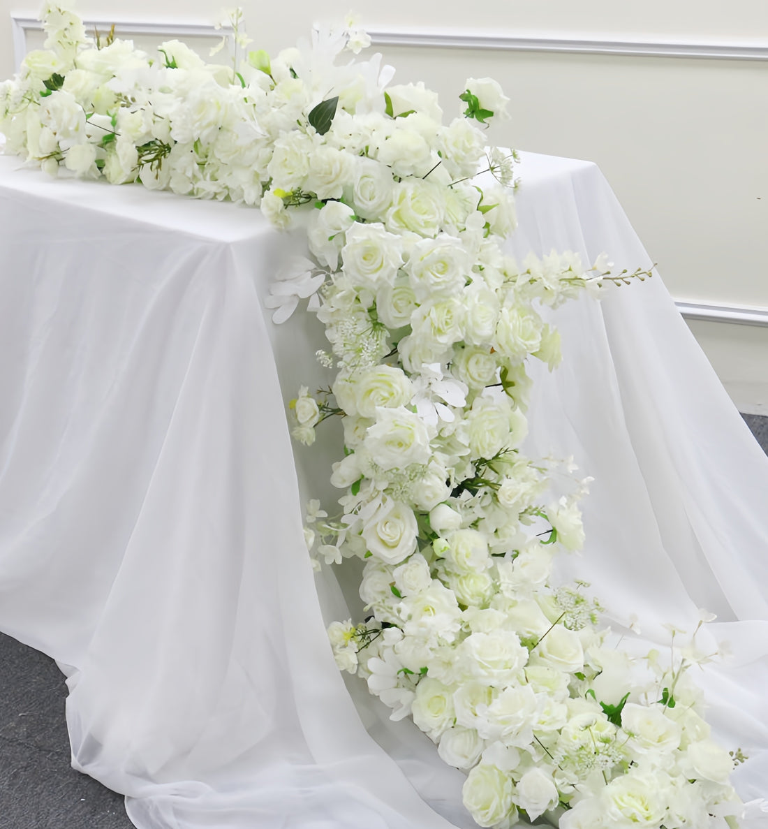TOPTEN TR016 Artificial Flower Runner 200*40cm for Wedding Event Decoration