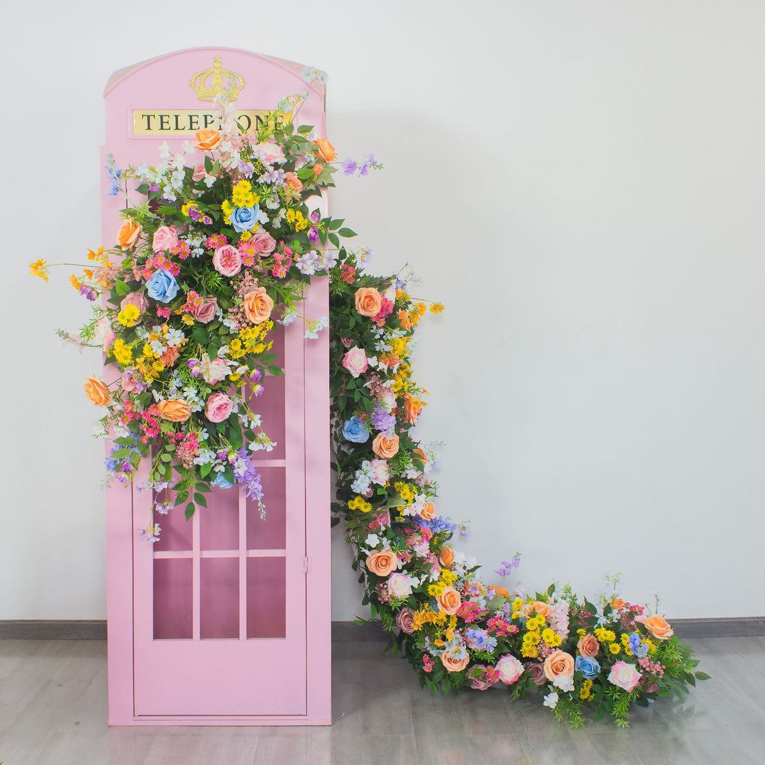 TOPTEN TR012 Artificial Flower Runner 200*40cm for Wedding Event Decoration