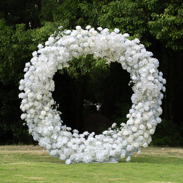 TOTEN AR021 Circle Shape Artificial Flower Arch for Wedding&Events to Decoration