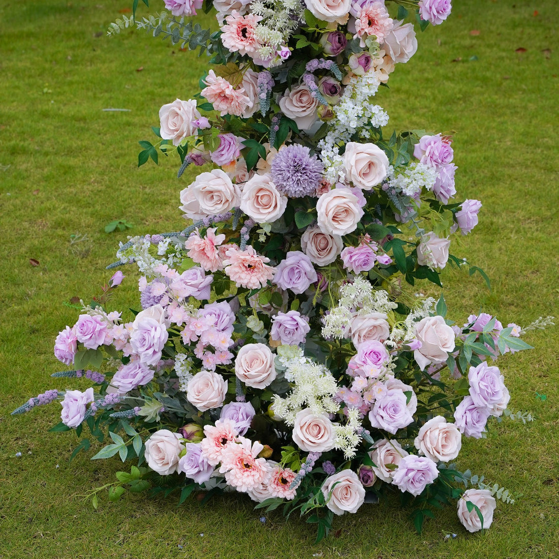 TOTEN AR039 Ivory Shape Artificial Flower Arch for Wedding&Events to Decoration