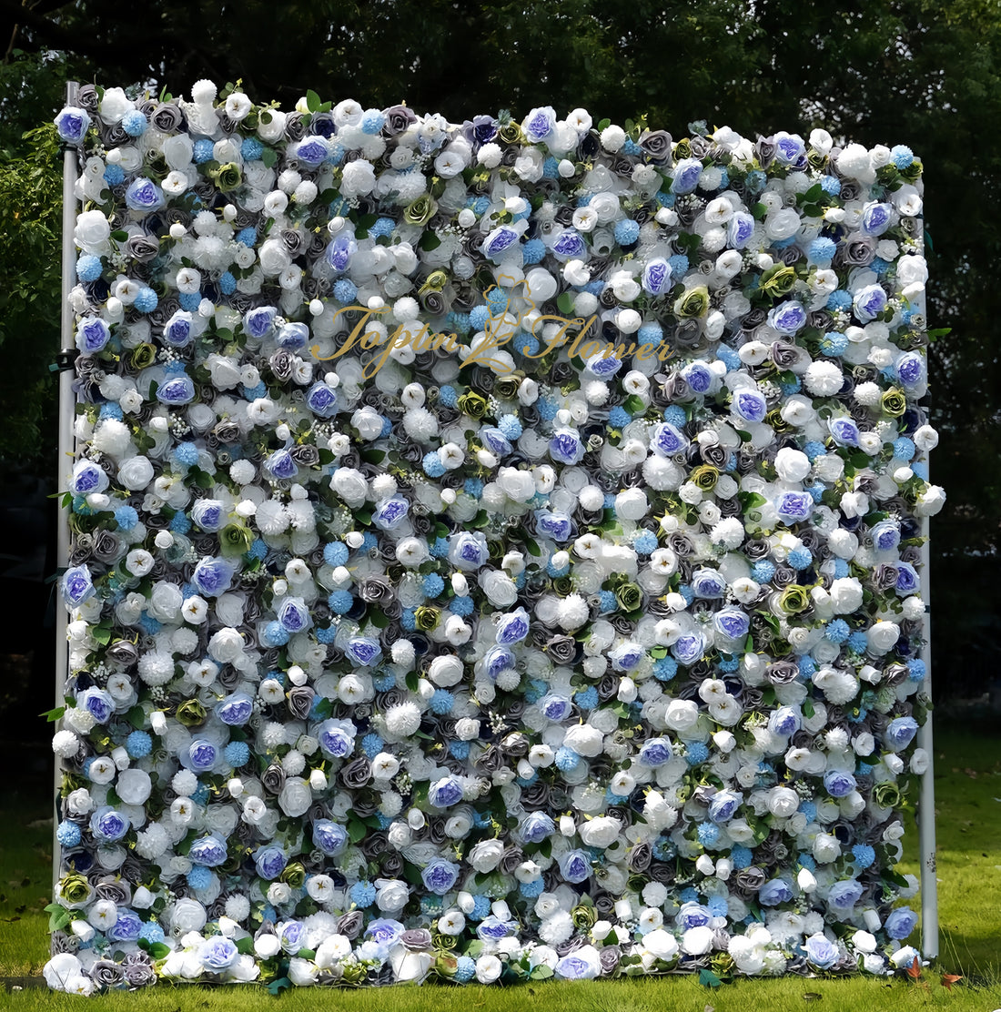 TOPTEN FW019 Artificial Flower Wall 8*8ft for Wedding Party Event Decoration