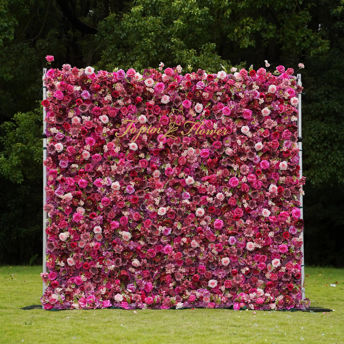 TOPTEN FW026 Artificial Flower Wall 8*8ft for Wedding Party Events Decoration