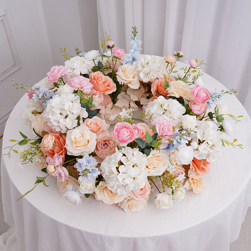 TOPTEN silk flower arrangement wreath for wedding event decoration