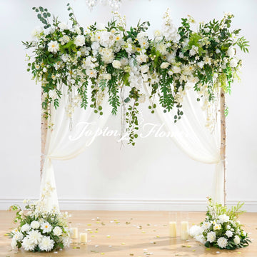 TOTEN BG009 Background 2.4m Artificial Flower for Wedding&Events Decor
