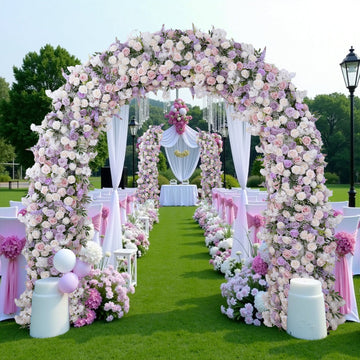 TOTEN AR029 Artificial Flower Arch for Wedding&Events Decor