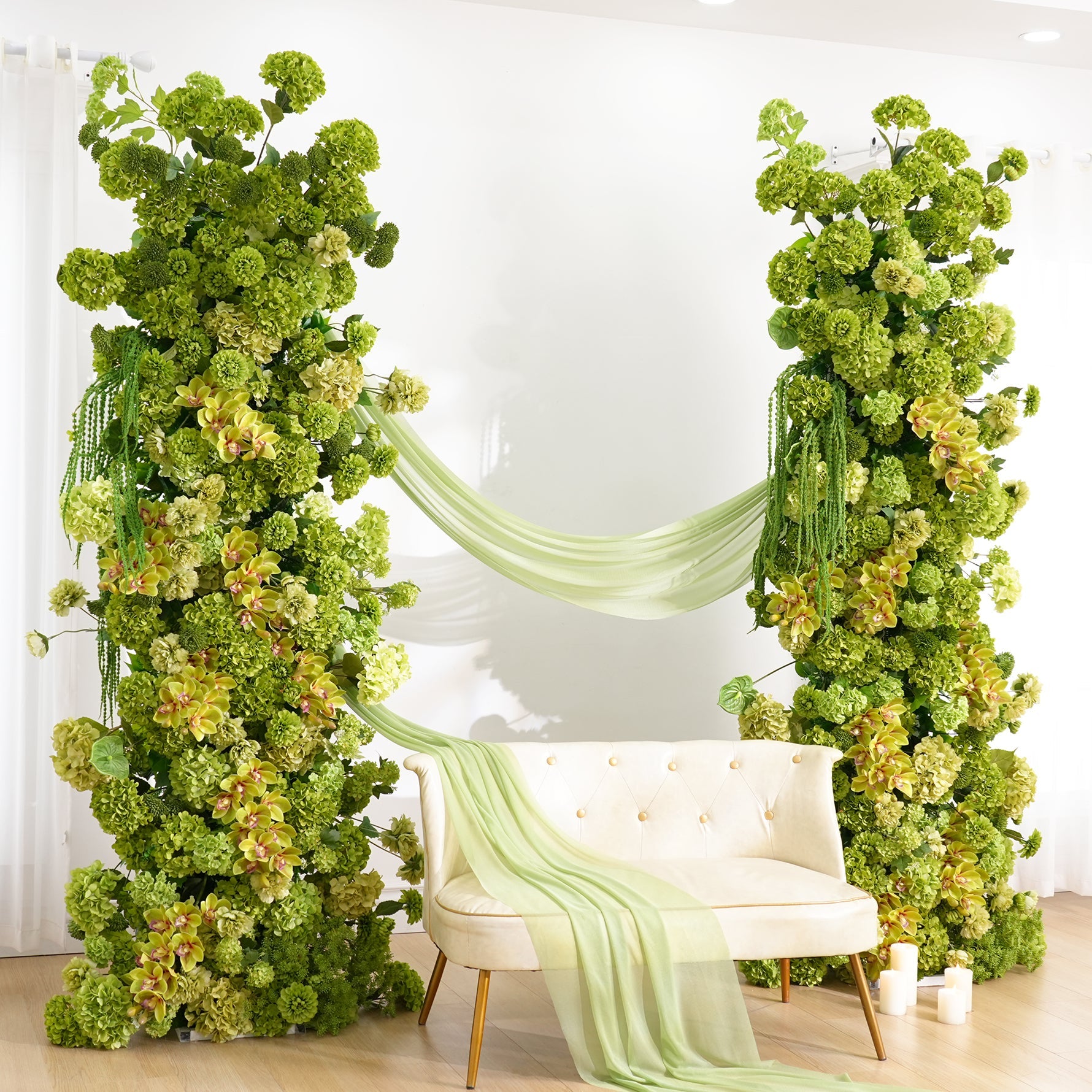 TOPTEN BG004 artificial flower aisle for wedding event decoration