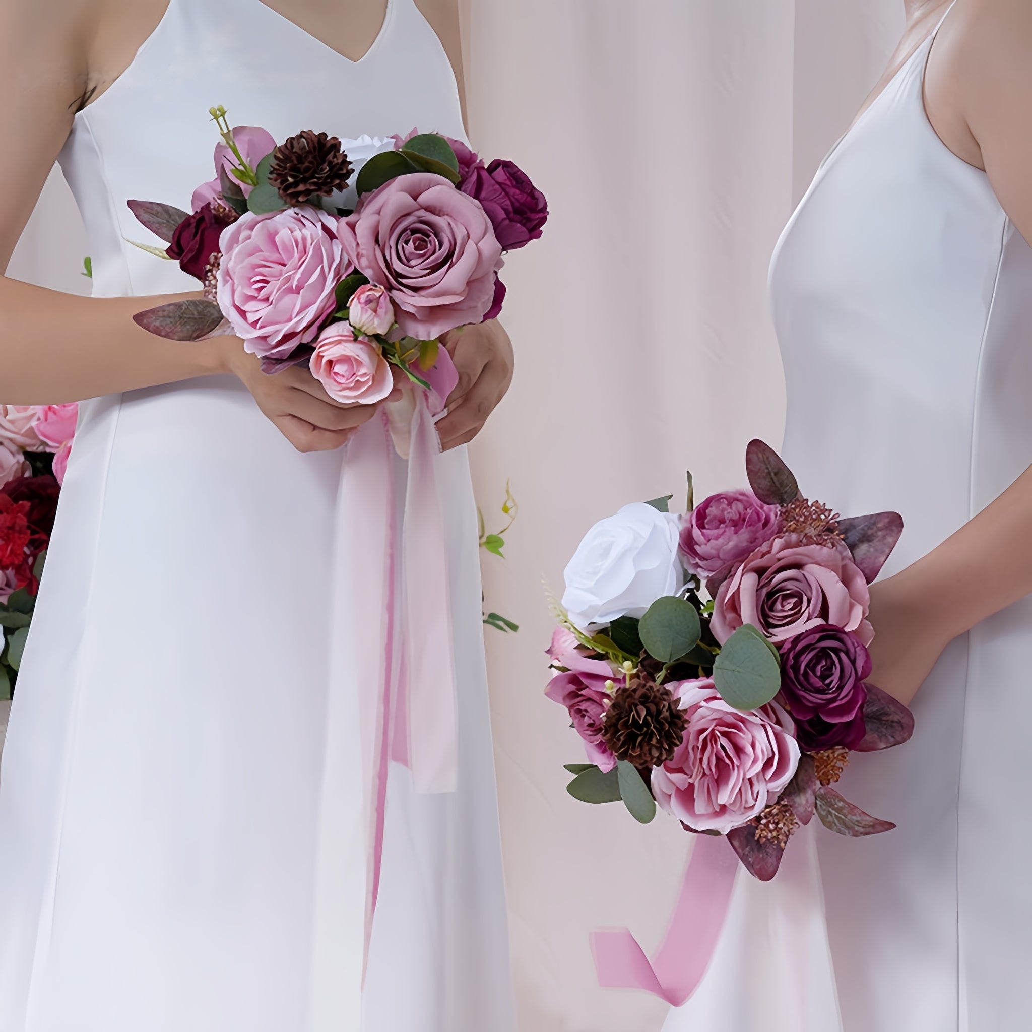 TOPTEN HB001 artificial bridal bouquet 20cm for wedding event decoration