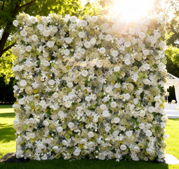 TOPTEN FW024 Artificial Flower Wall 8*8ft for Wedding Party Events Decoration